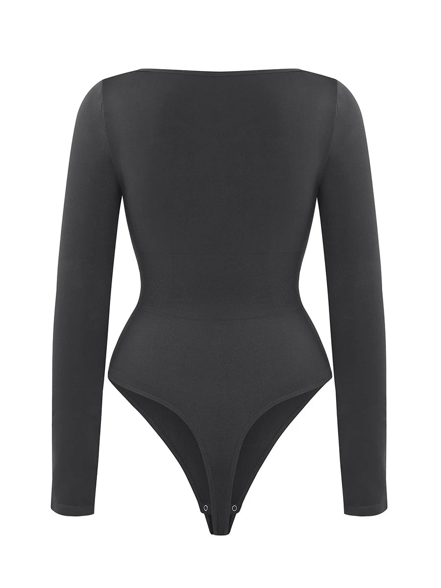 Hourglass Body – Long Sleeve Square Neck