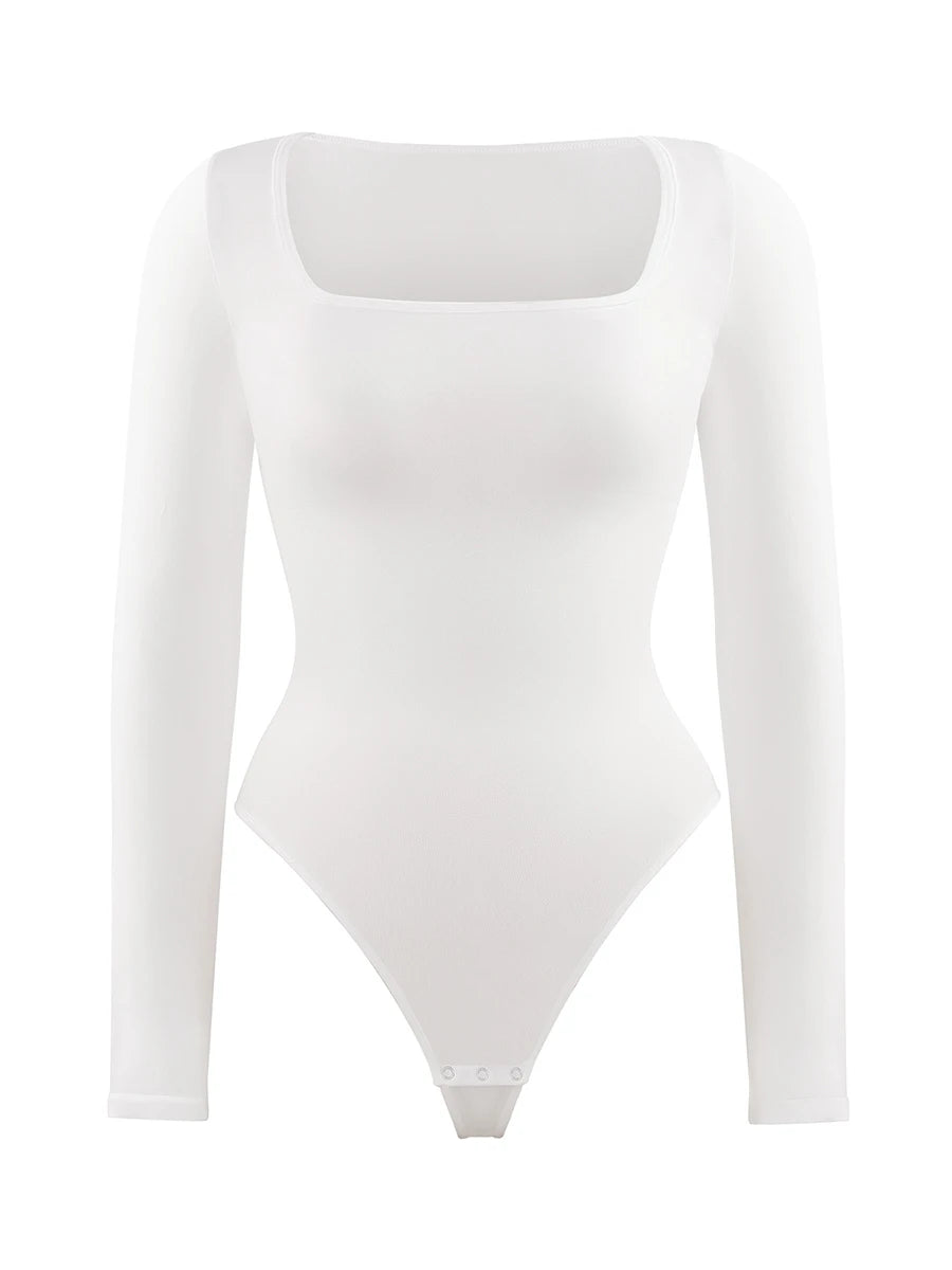 Hourglass Body – Long Sleeve Square Neck