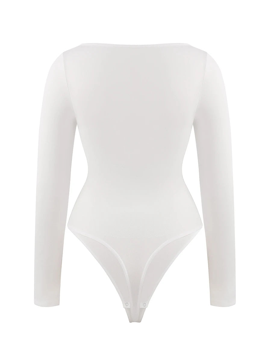 Hourglass Body – Long Sleeve Square Neck