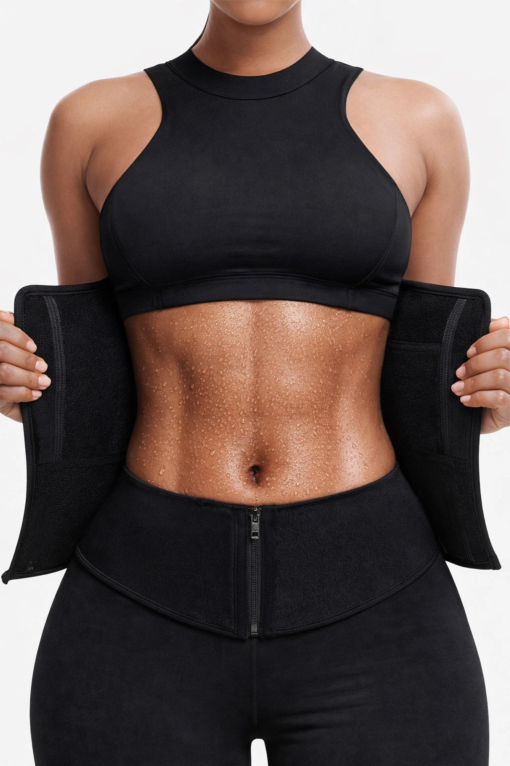 Sauna belt -zipper
